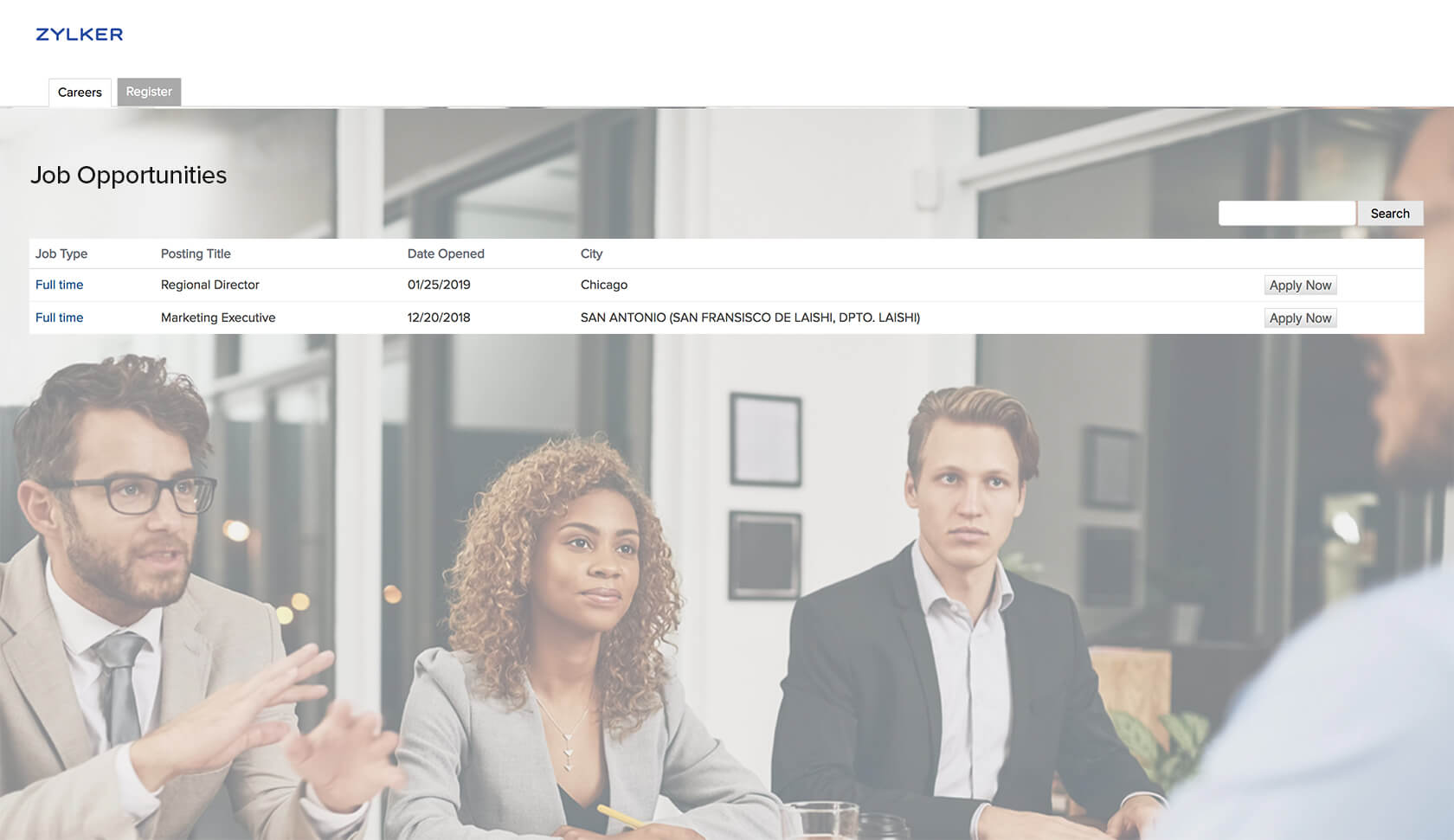Build your own career website - Human Capital Management | Zoho Recruit