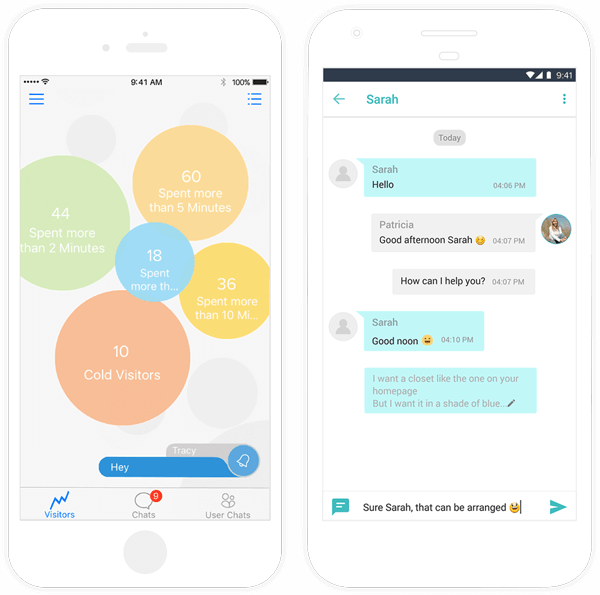 Aplicaciones para dispositivos móviles de SalesIQ