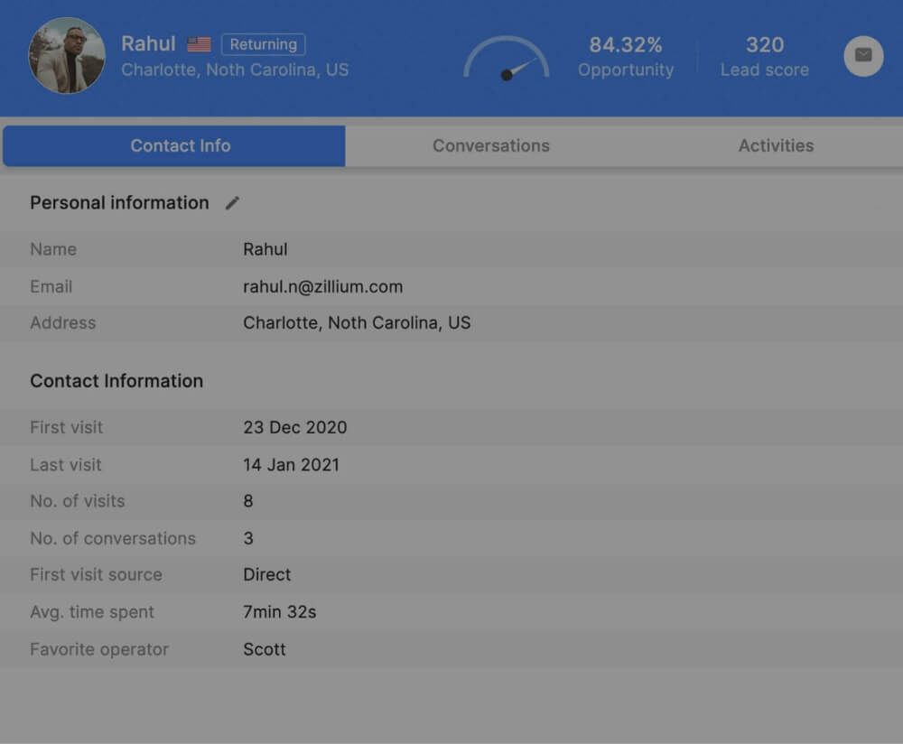 Know your customers before you chat