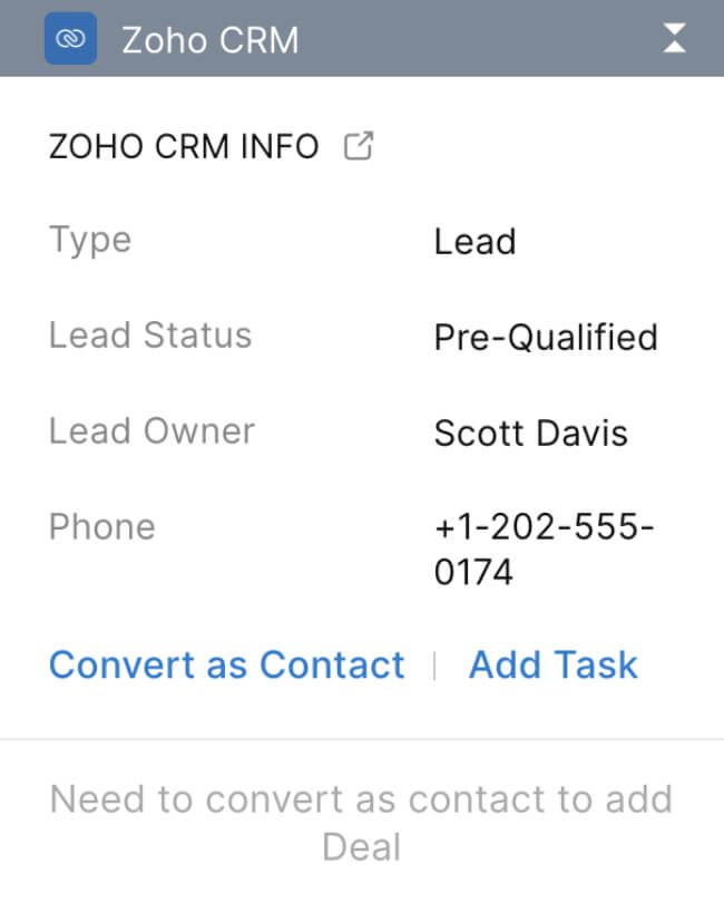 Integrate with Zoho CRM