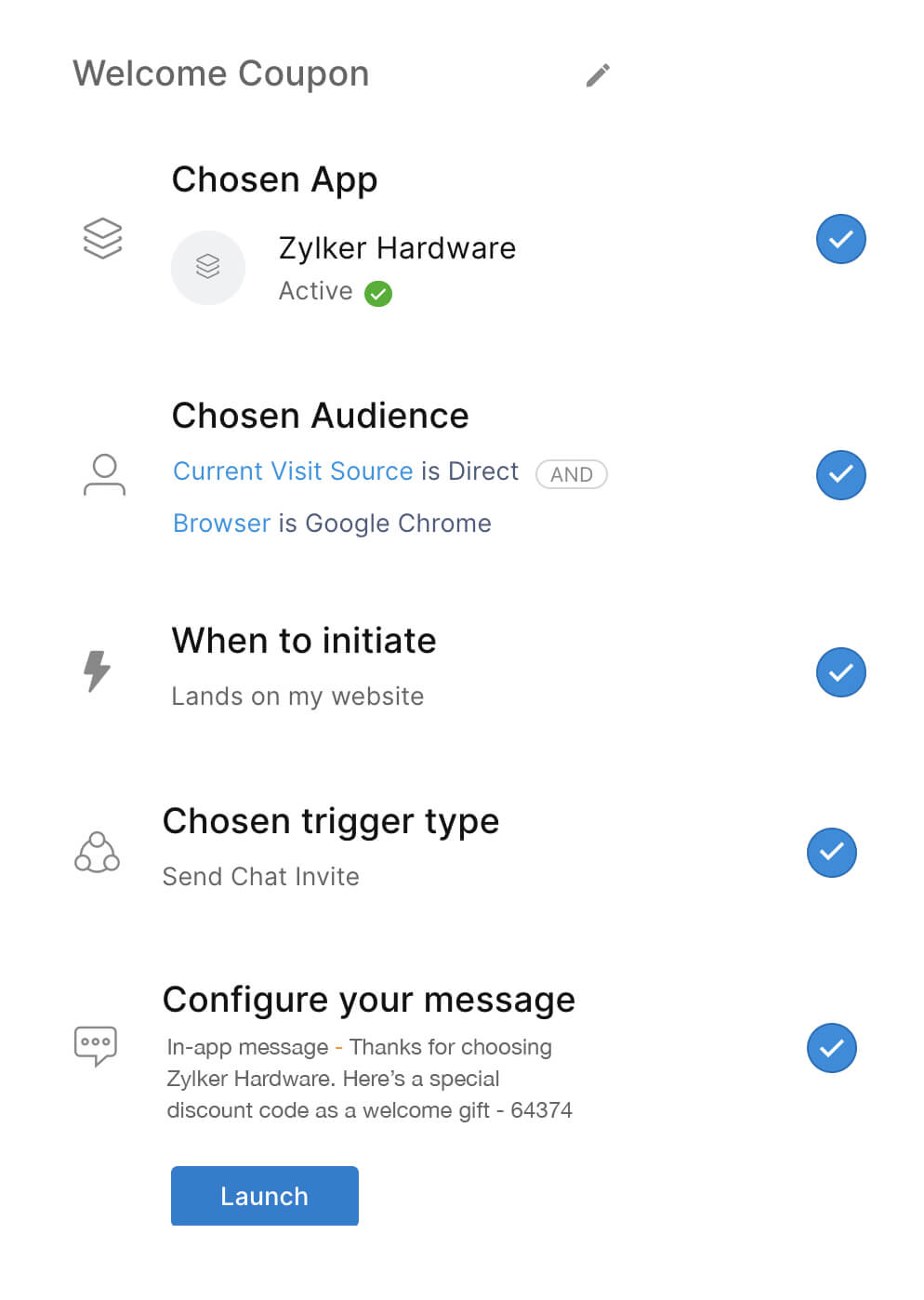 Automate proactive chat triggers