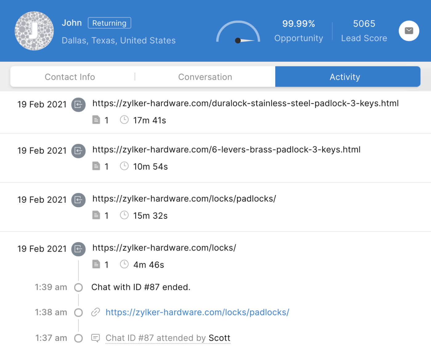 Understand your website visitors' online behavior