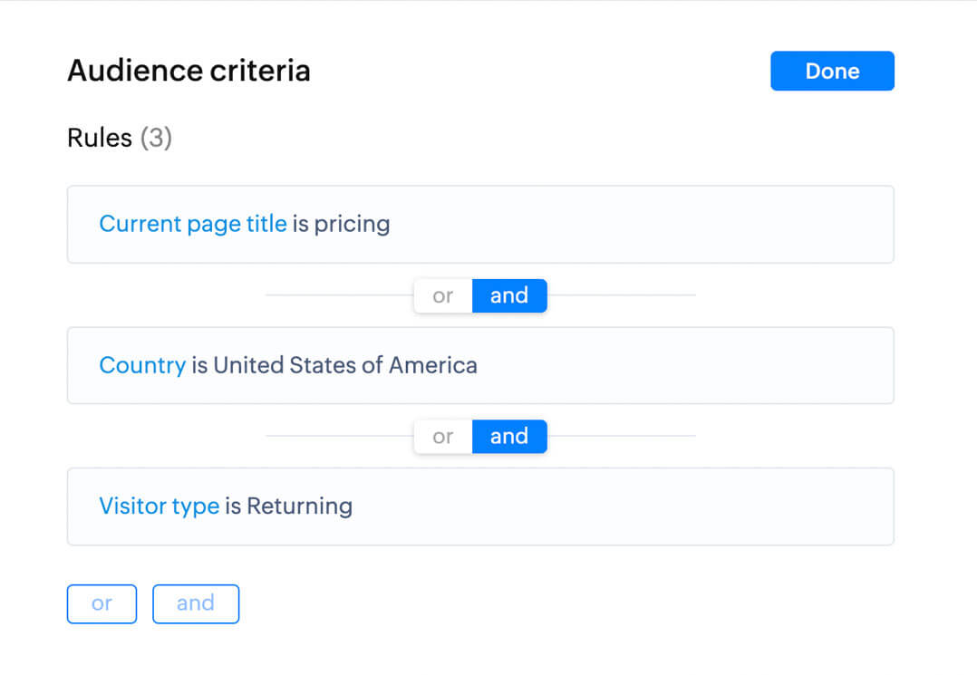 Chatbot conversations based on visitor insights
