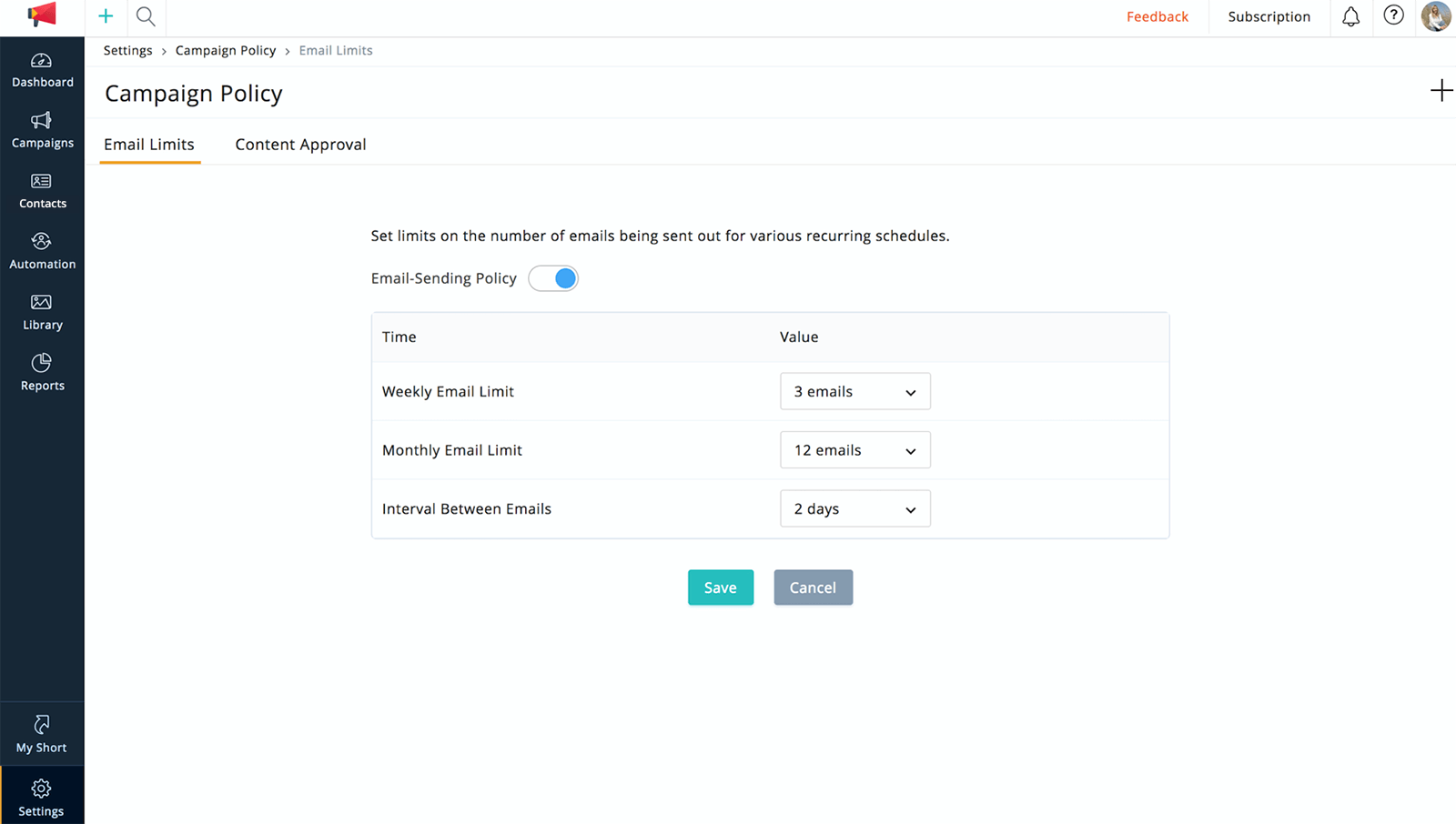 Email Limits
