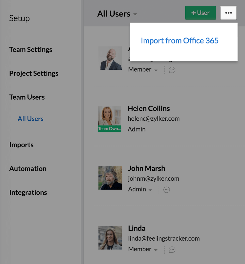 Import users from MS Office 365