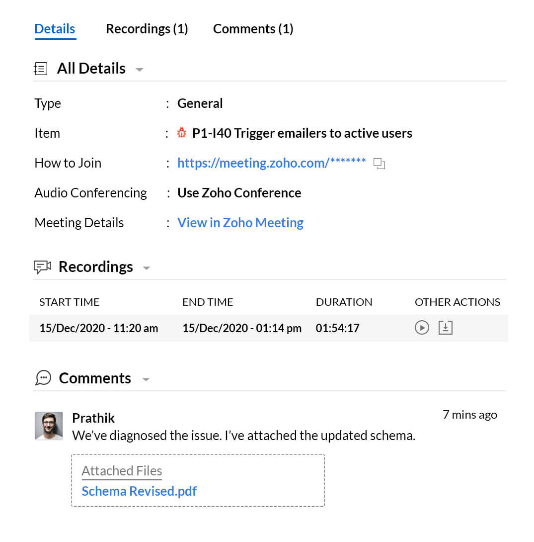 Meeting recordings and takeaways