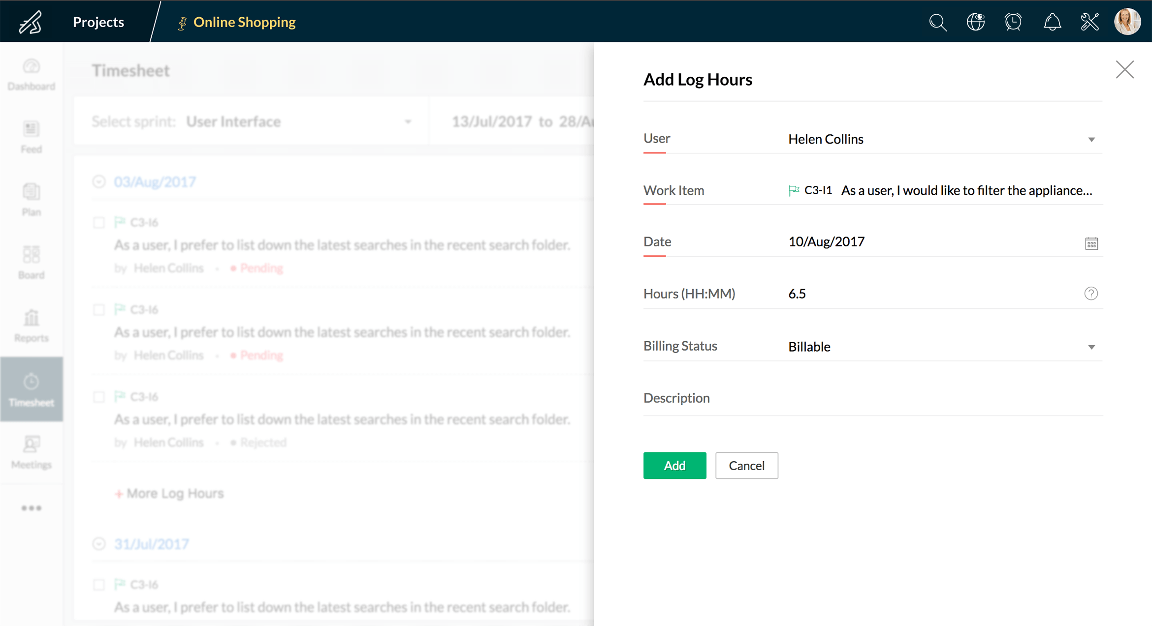 Scrum project management software - Zoho Sprints