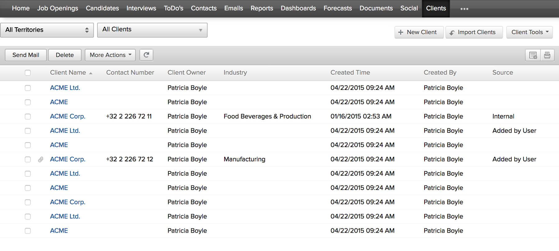 Client-contact-management