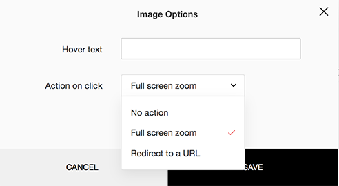 image options