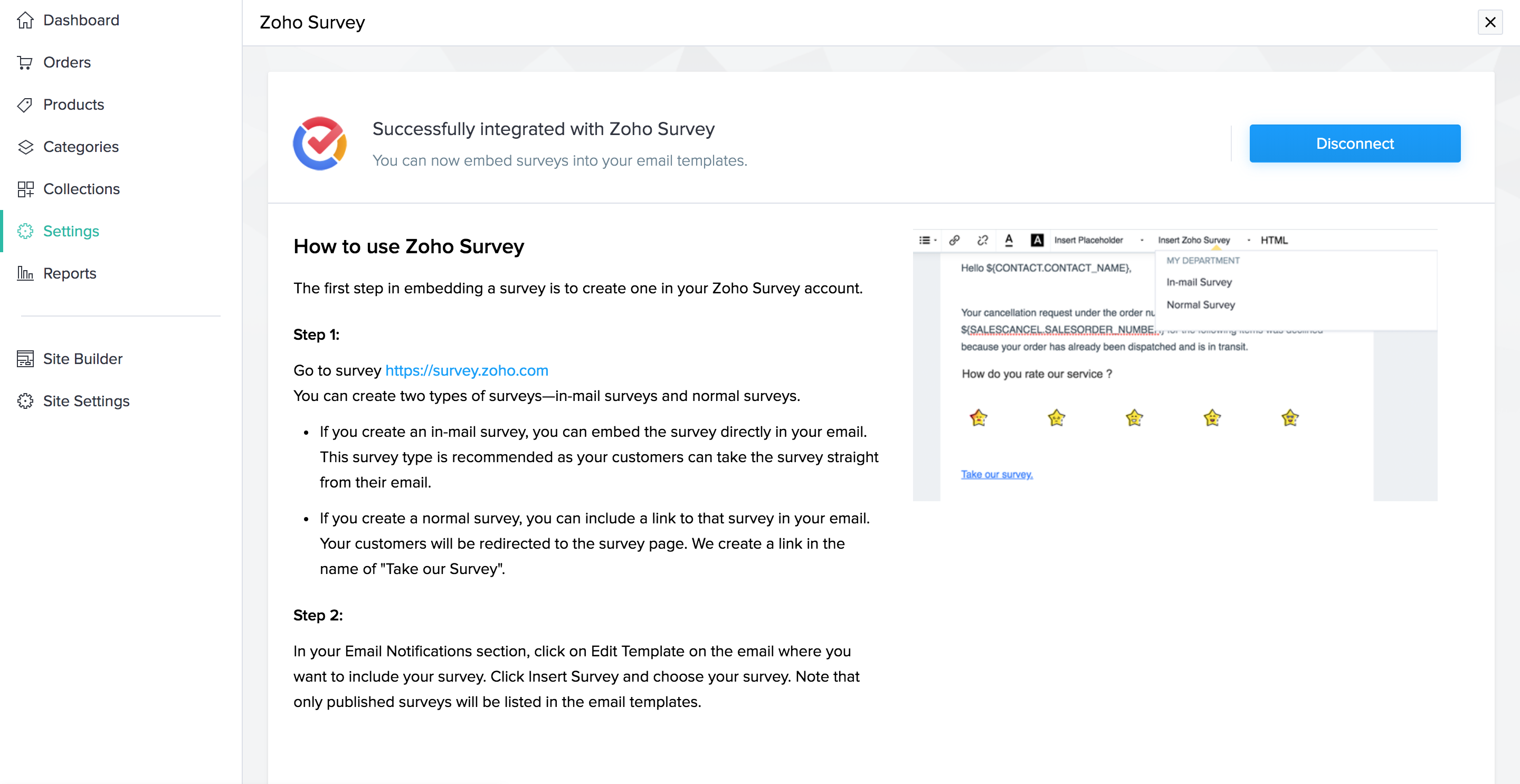 Zoho Commerce Integration zoho-commerce-integration