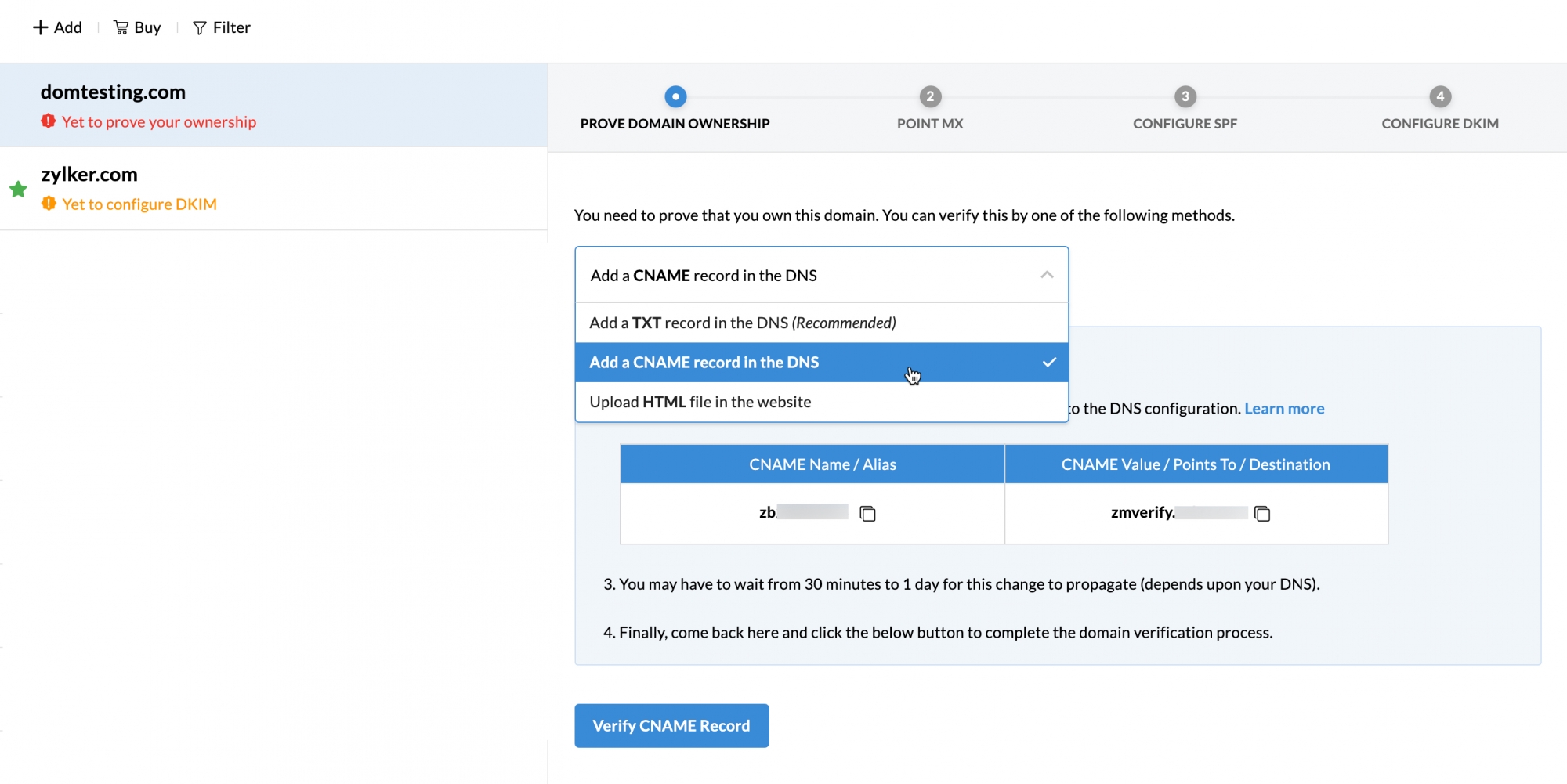 Email Hosting with Zoho