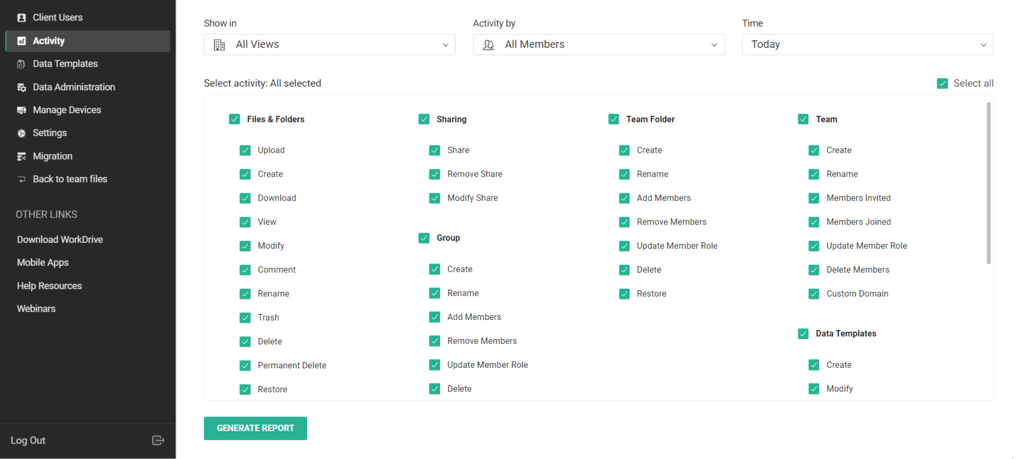 Create audit trails