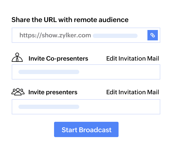 Broadcast your presentation