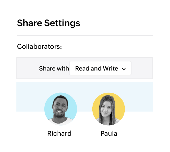 Share without sending emails