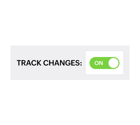 Track changes