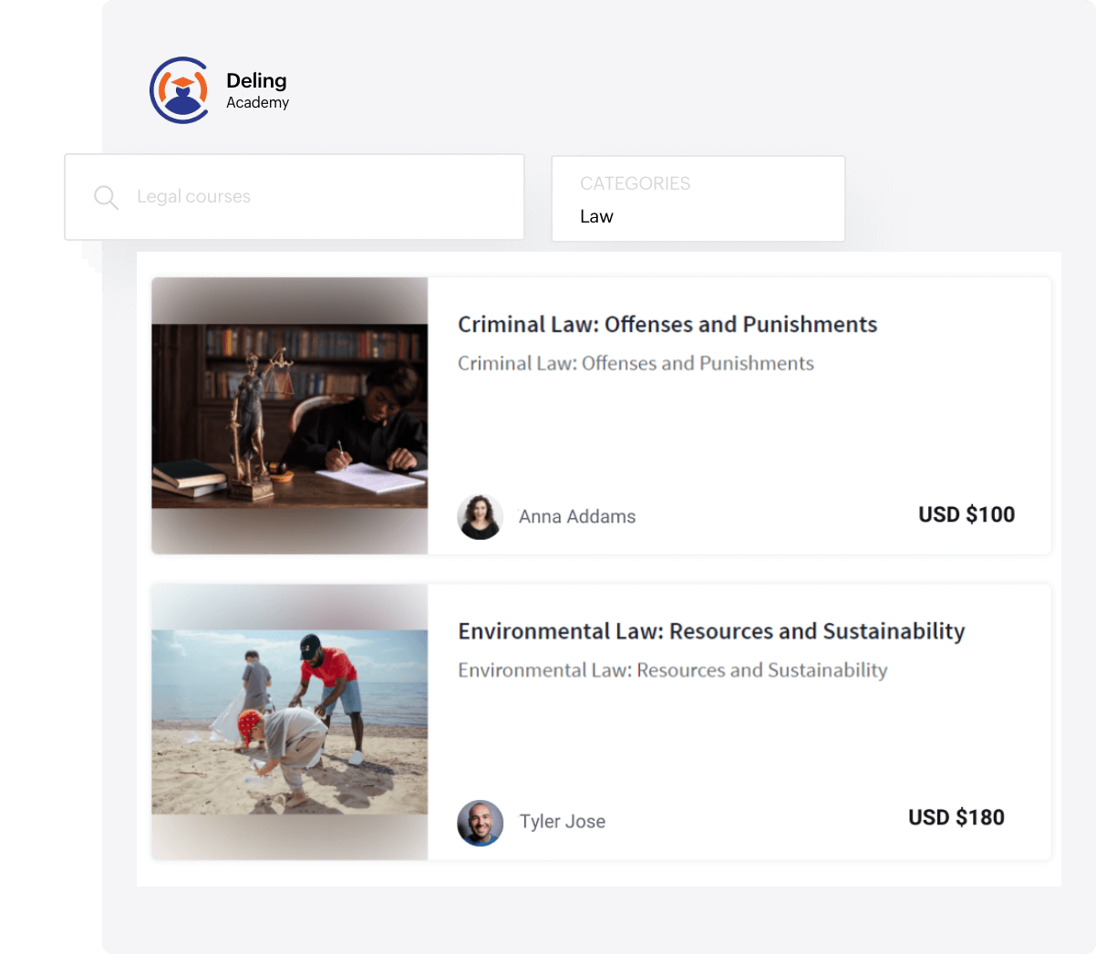 Transform legal expertise into courses