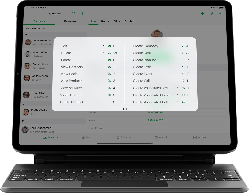 iOS 14 - Bigin by Zoho CRM