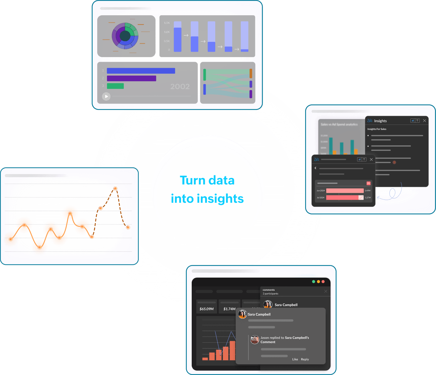 Data visualization illustration