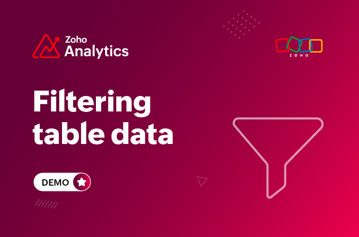 Filtering table data