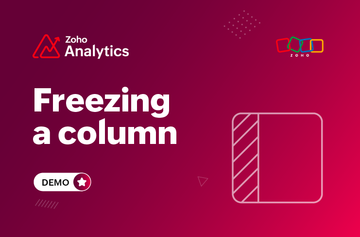 Freezing a column