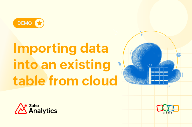 Importing data into an existing table from cloud