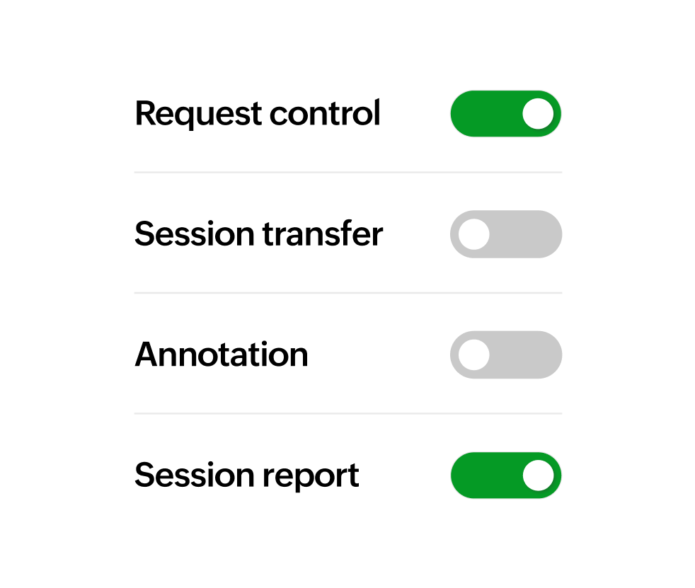 Role-based permissions and technician controls