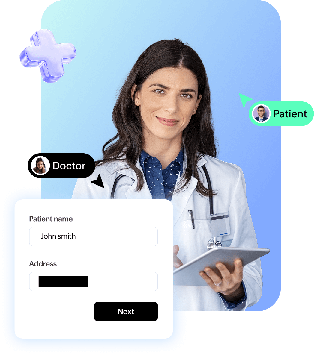 Healthcare provider mobile view