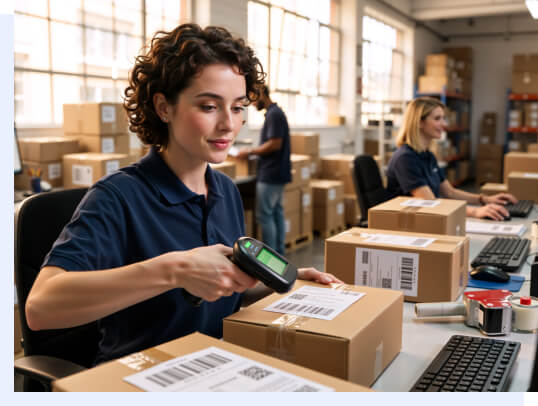 IT team supporting warehouse and logistics devices remotely