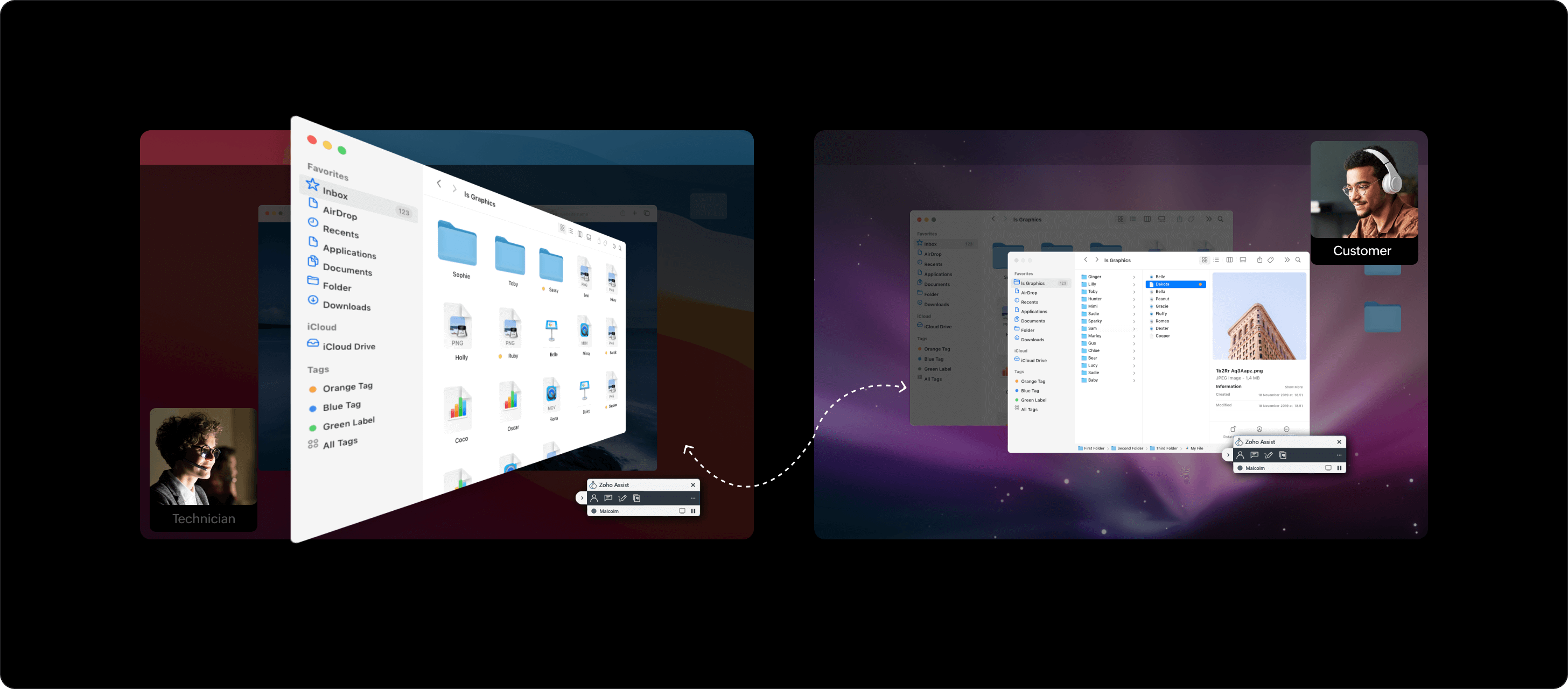 Swap screens instantly with ease