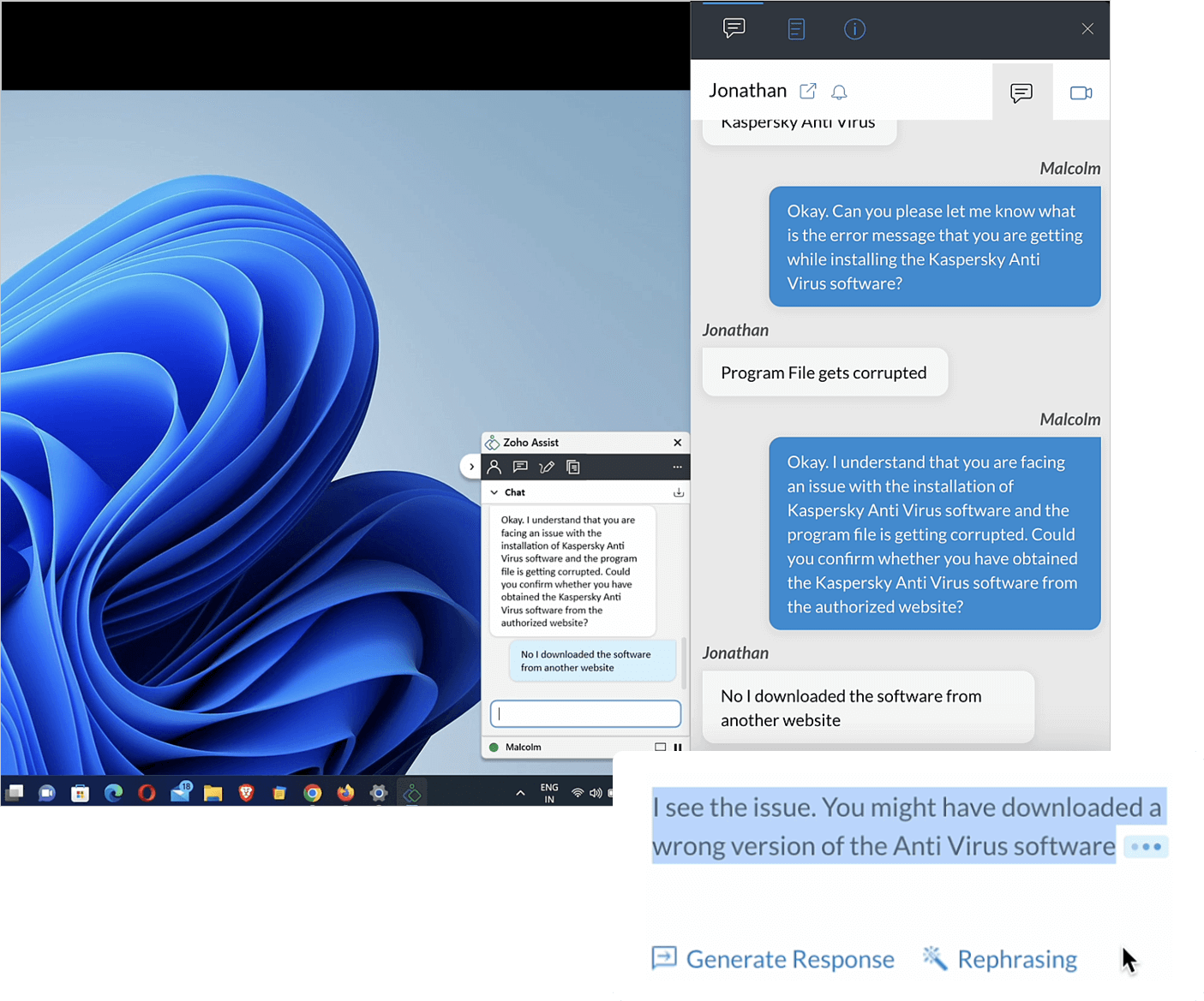 Auto Generate Chat Suggestions