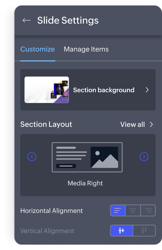 Event website builder