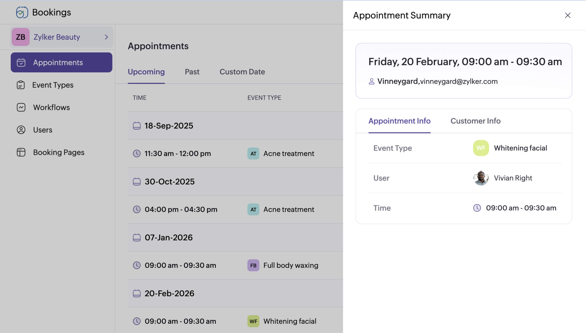 bookings
