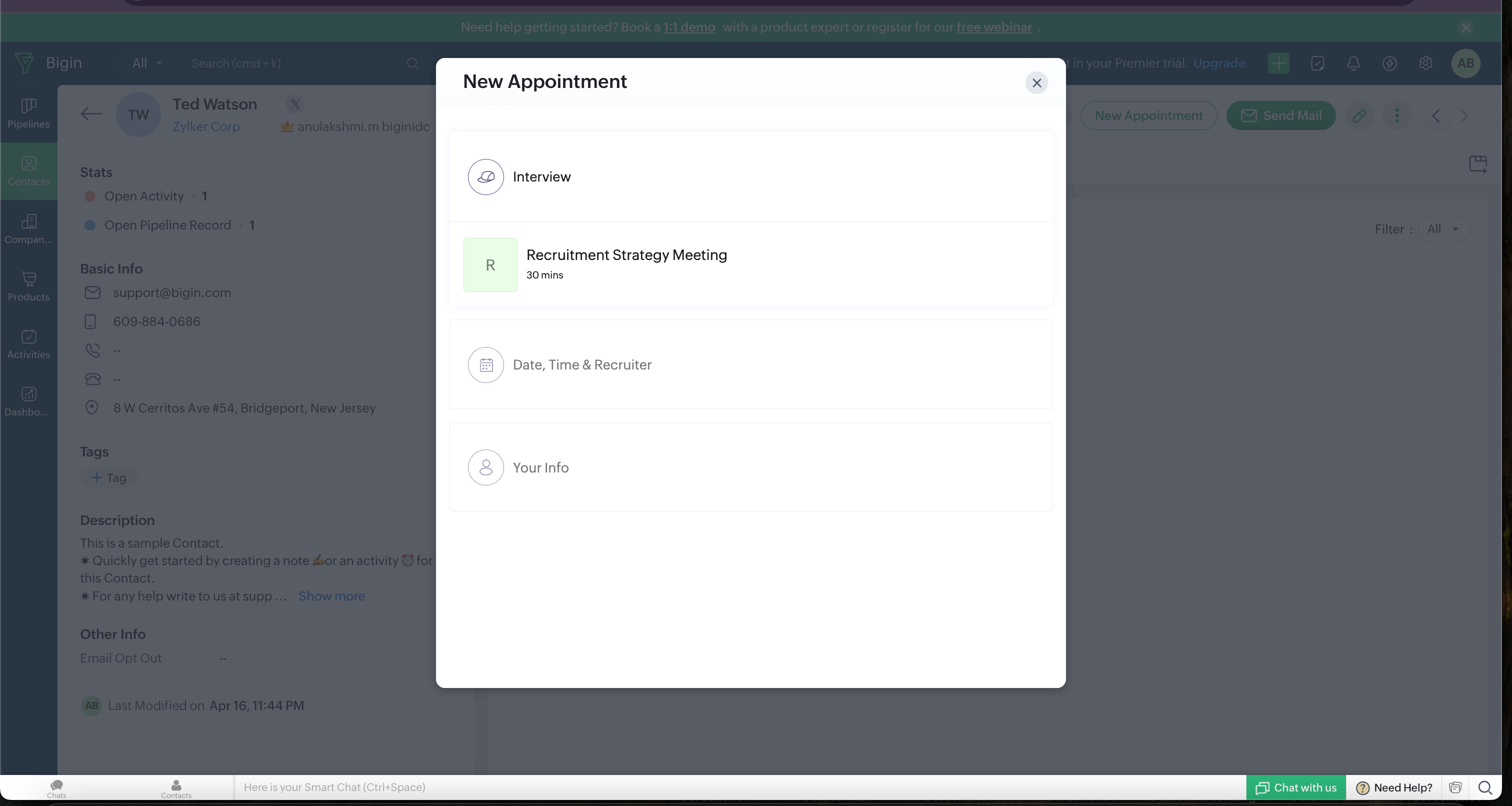 Effortless bookings