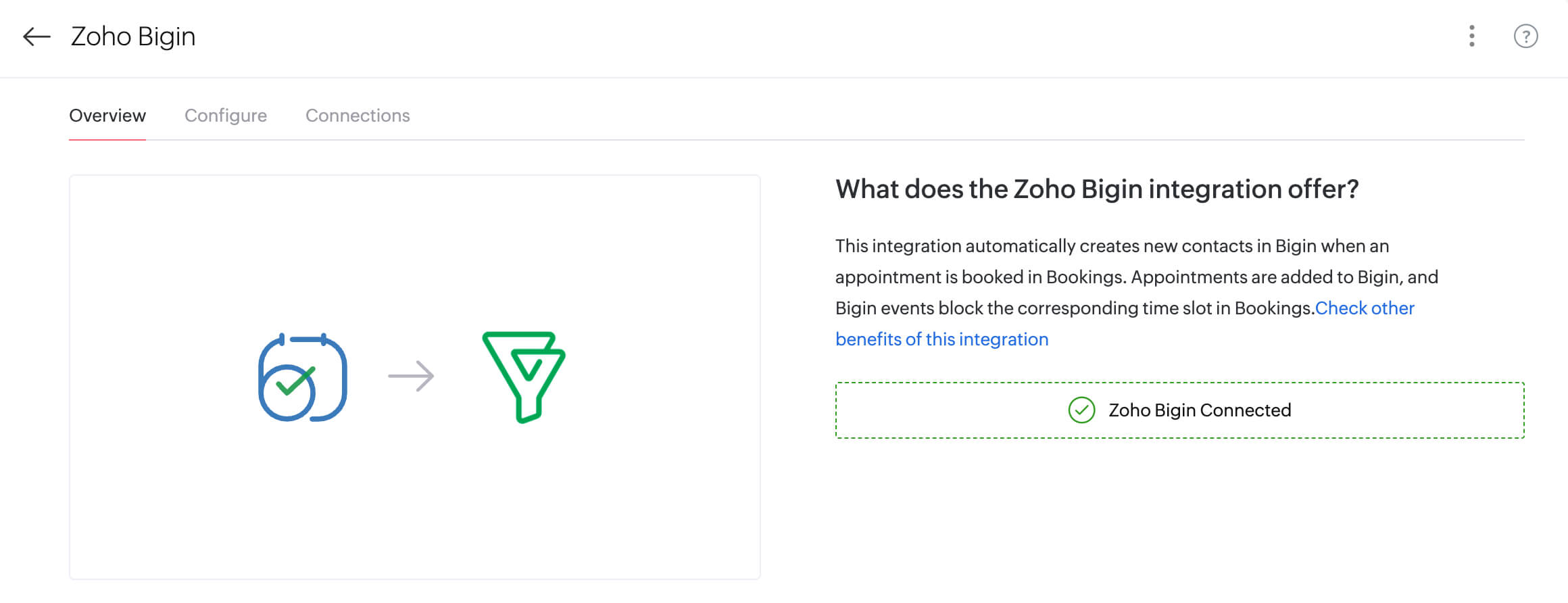 Zoho Bigin & Zoho Bookings