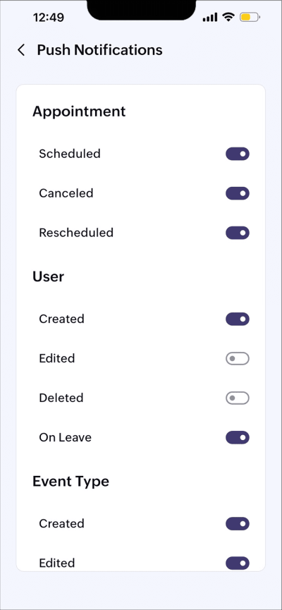 Stay updated with push notifications