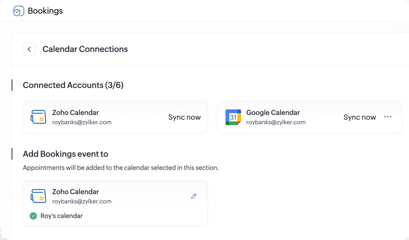 Integrate with your calendars