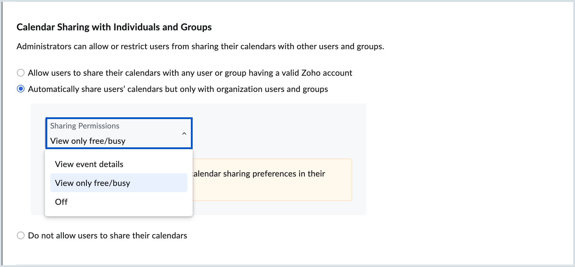 Calendar sharing for Individuals/groups Calendar sharing for Individuals/groups