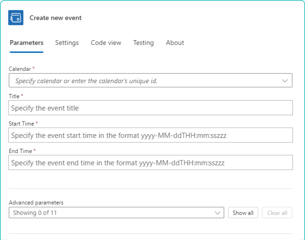 Create calendar events automatically