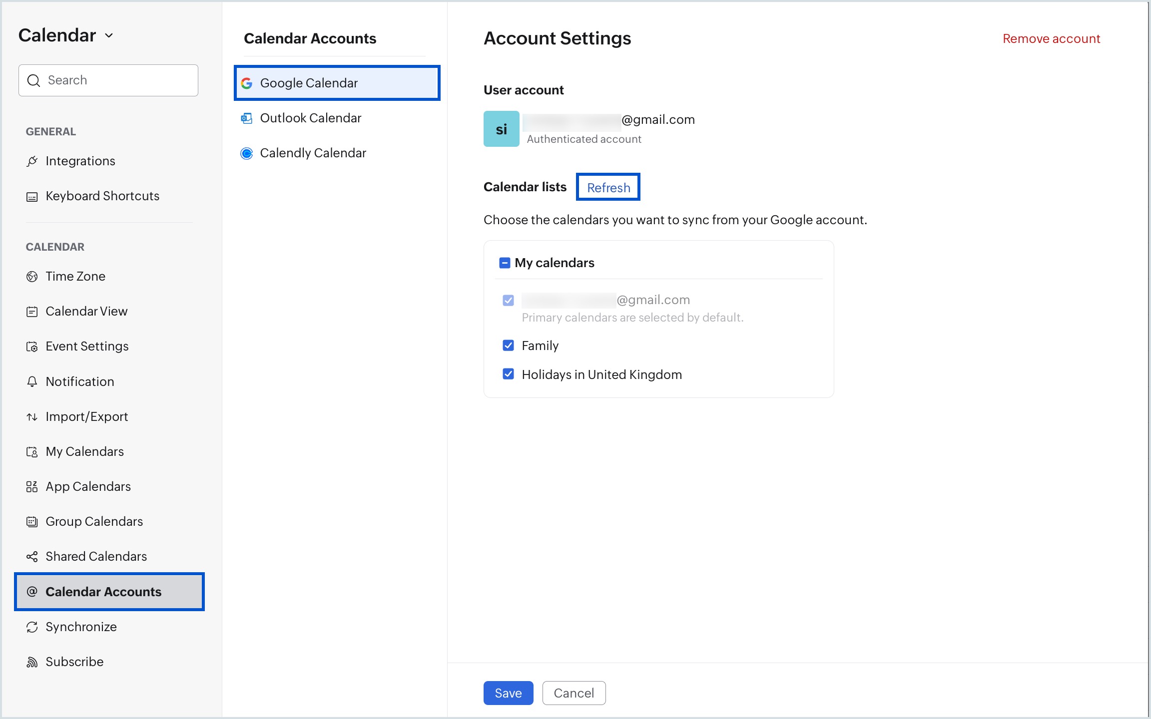 Refresh Google Calendar Refresh Google Calendar