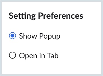 Notification display Preferences Notification display Preferences