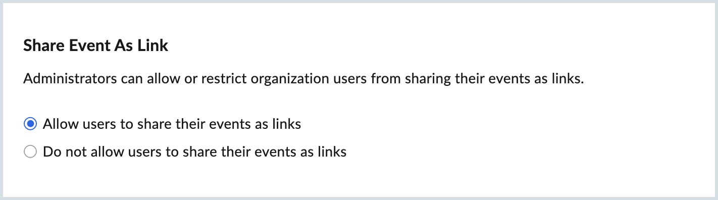 Share event as link Share event as link