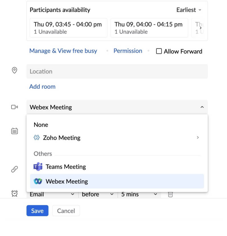 Schedule Webex meetings with ease