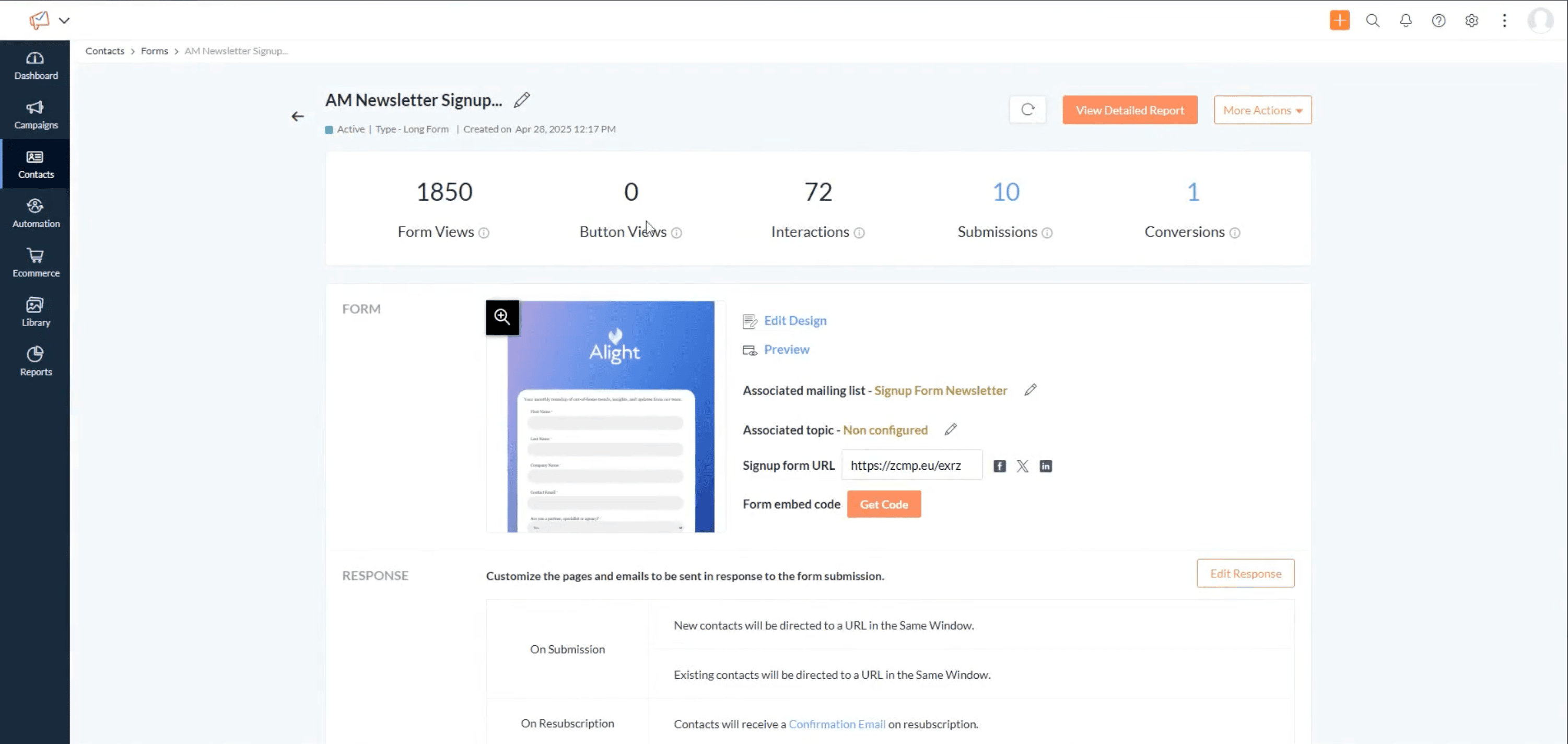 Alight Media Newsletter Analytics Dashboard