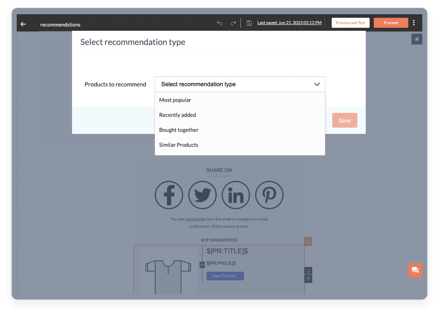 Analyze dashboard