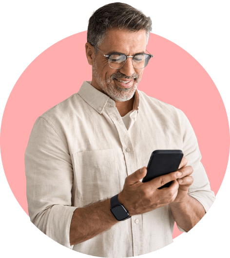Parent reading educational updates via email