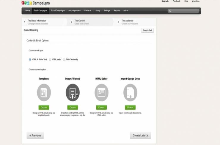 Getting started with Zoho Campaigns
