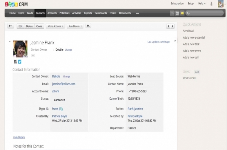 Zoho Campaigns: Integration with Zoho CRM