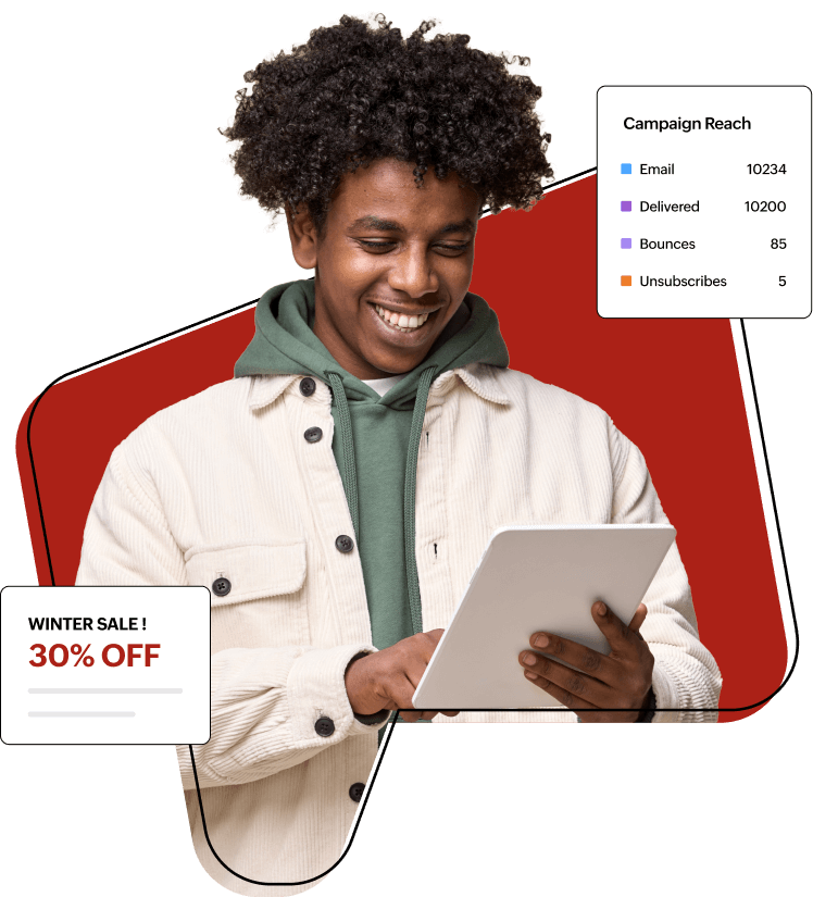 Zoho Campaigns gives you more—for free.