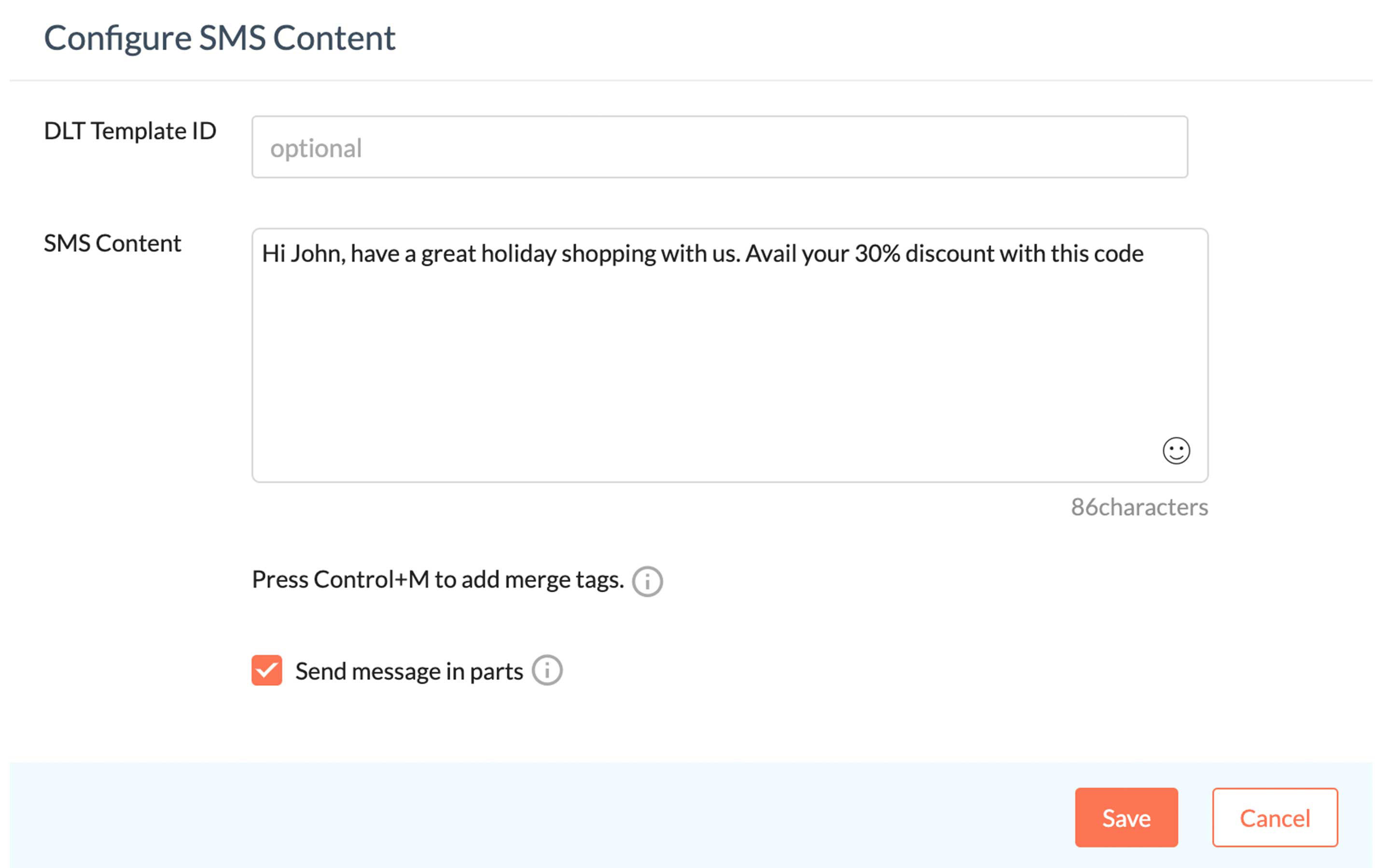 Send out sms campaigns
