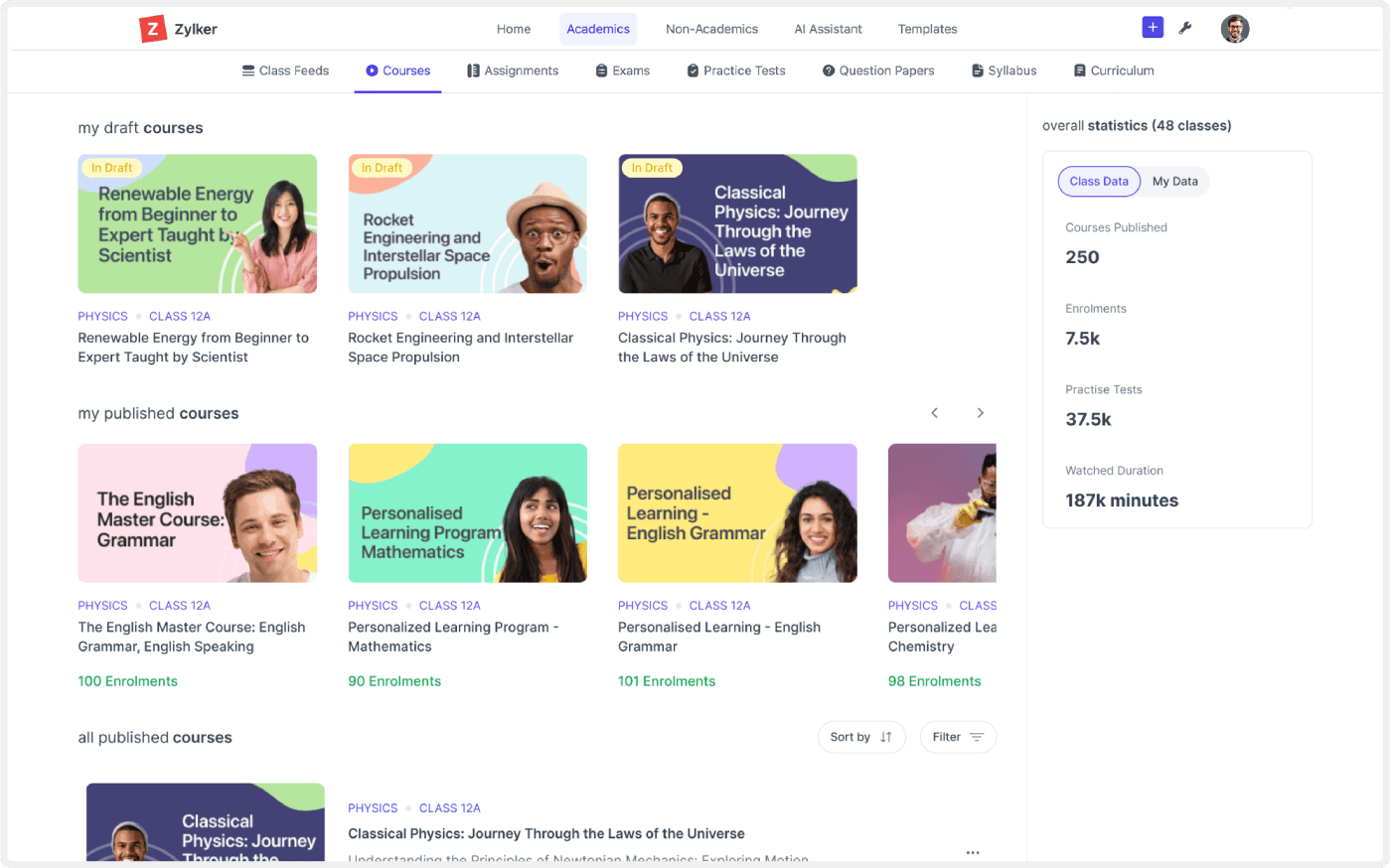 creating courses